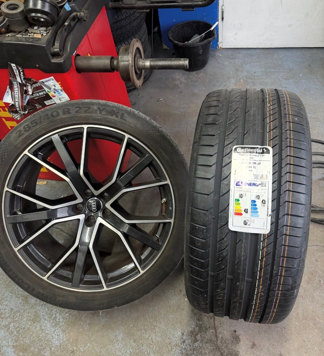 Tyre fitting job in Prescot - sports car